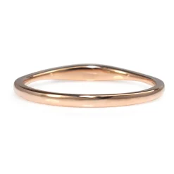 18ct Rose Gold Fine Tapered Diamond Band