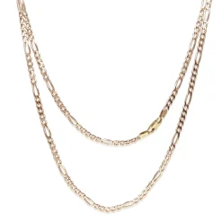 9ct Rose Gold Flat Curb Link Chain Necklace
