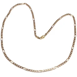 9ct Rose Gold Flat Curb Link Chain Necklace