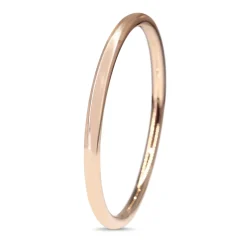 9ct Rose Gold Hollow Golf Style Bangle