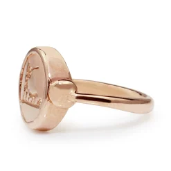 9ct Rose Gold Hunting Signet Ring