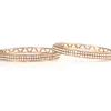 14ct Rose Gold Large Diamond Hoop Earrings