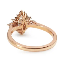 18ct Rose Gold Marquise Cluster Diamond Ring