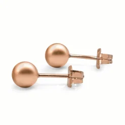 9ct Rose Gold 5.8mm Ball Stud Earrings