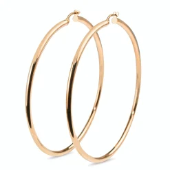 9ct Rose Gold 65mm Hoop Earrings