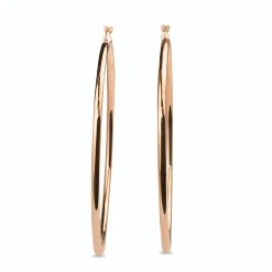9ct Rose Gold 65mm Hoop Earrings