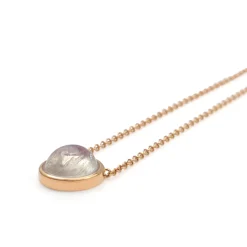 18ct Rose Gold Moonstone Necklace