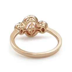 9ct Rose Gold Morganite and Diamond Ring