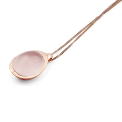 9ct Rose Gold Rose Quartz Pendant