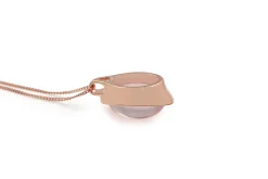 9ct Rose Gold Rose Quartz Pendant