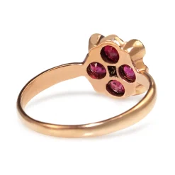 9ct Rose Gold Ruby and Diamond Ring