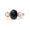 18ct Rose Gold Sapphire and Diamond Ring