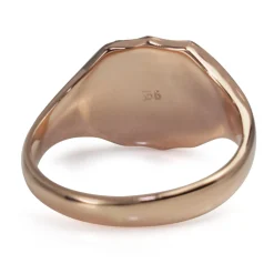 9ct Rose Gold Shield Style Signet Ring