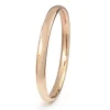 9ct Rose Gold Solid Oval Bangle