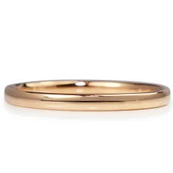 9ct Rose Gold Solid Oval Bangle