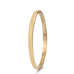 9ct Rose Gold Solid Round Bangle