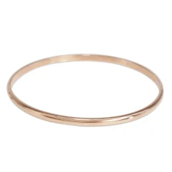 9ct Rose Gold Solid Round Bangle