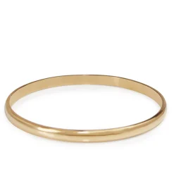 9ct Rose Gold Solid Round Bangle