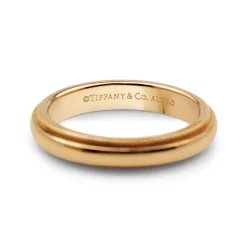 18ct Rose Gold Tiffany and Co Classic Millgrain Band