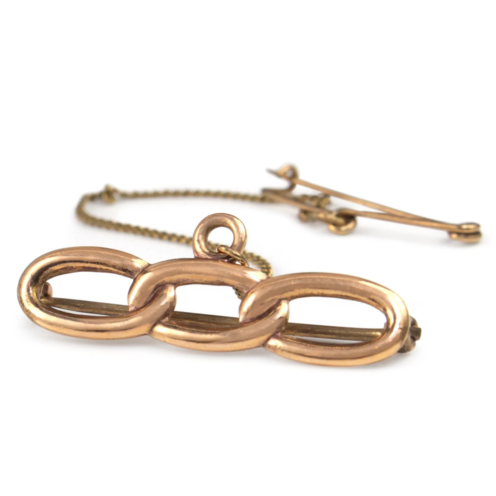 9ct Rose Gold Vintage Brooch