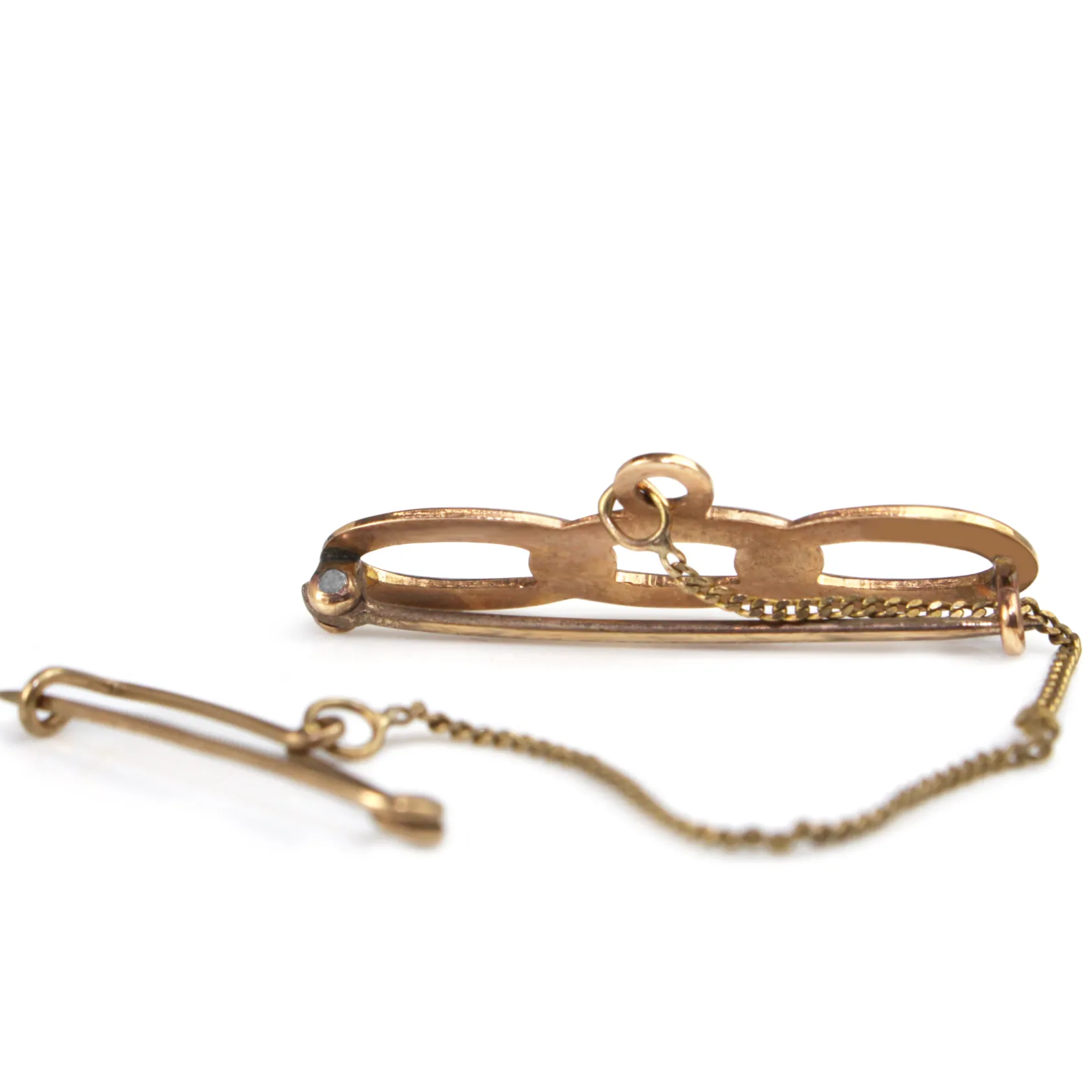 9ct Rose Gold Vintage Brooch