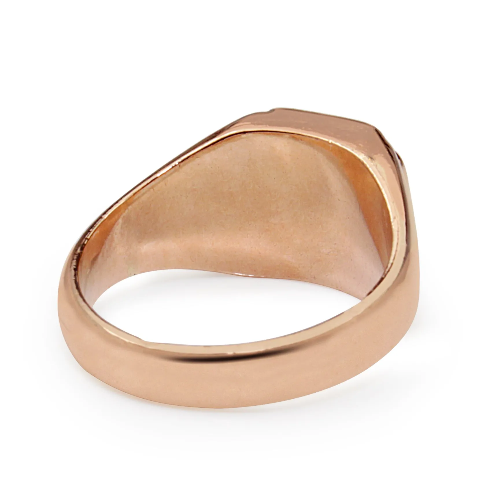 9ct Rose Gold Vintage Signet Ring