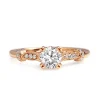 18ct Rose Gold Vintage Style Solitaire Ring