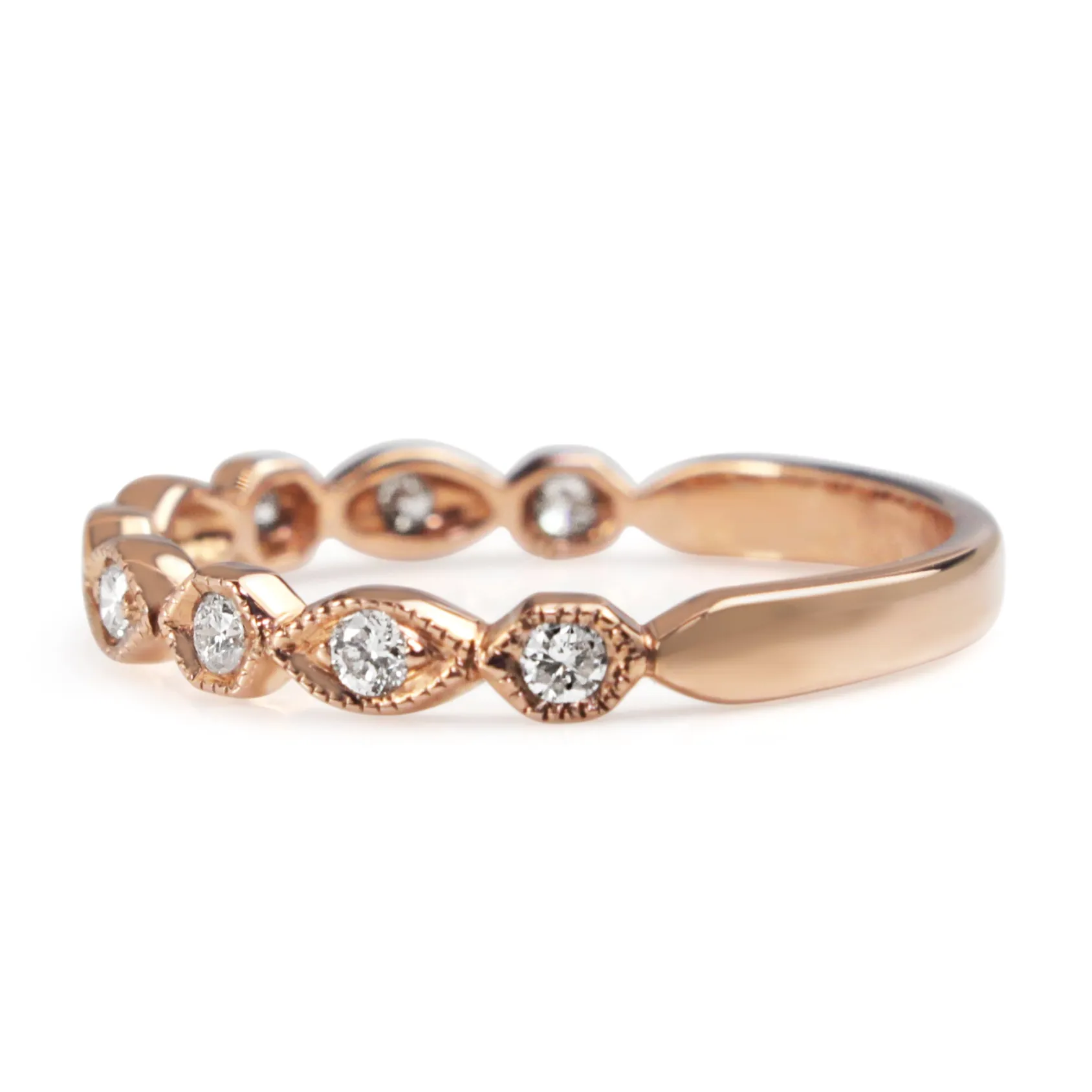 9ct Rose Gold Vintage Style Ring