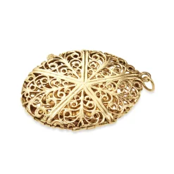 22ct Spanish Sovereign from 1877 in 14ct Filigree Locket Case