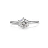 18ct White Gold 6 Claw Diamond Solitaire