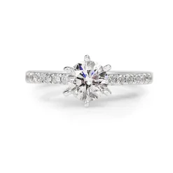 14ct White Gold 6 Claw Diamond Solitaire