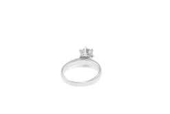 18ct White Gold 6 Claw Diamond Solitaire Ring