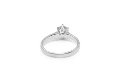 18ct White Gold 6 Claw Diamond Solitaire Ring