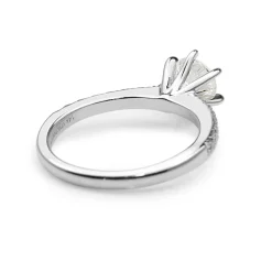 14ct White Gold 6 Claw Diamond Solitaire