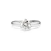 18ct White Gold 6 Claw Solitaire Diamond Ring