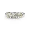 18ct White Gold 3 Stone Cape Diamond Ring