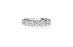 18ct White Gold 6 Stone Diamond Band