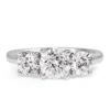 18ct White Gold 3 Stone Diamond Ring