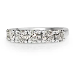 14ct White Gold 5 Stone Diamond Ring