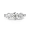 18ct White Gold 3 Stone Diamond Ring