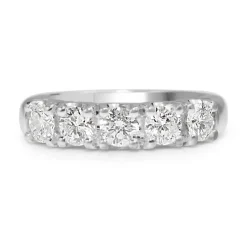 18ct White Gold 5 Stone Diamond Ring