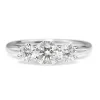 18ct White Gold 3 Stone Diamond Ring