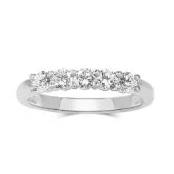 18ct White Gold 5 Stone Diamond Band Ring
