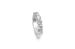 18ct White Gold 6 Stone Diamond Band