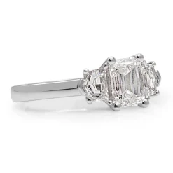 18ct White Gold 3 Stone Diamond Ring