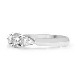 18ct White Gold 3 Stone Diamond Ring