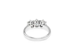 18ct White Gold 3 Stone Diamond Ring