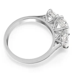 18ct White Gold 3 Stone Diamond Ring