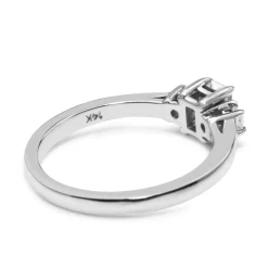 14ct White Gold 3 Stone Diamond Ring