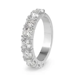 18ct White Gold 9 Stone Diamond Ring